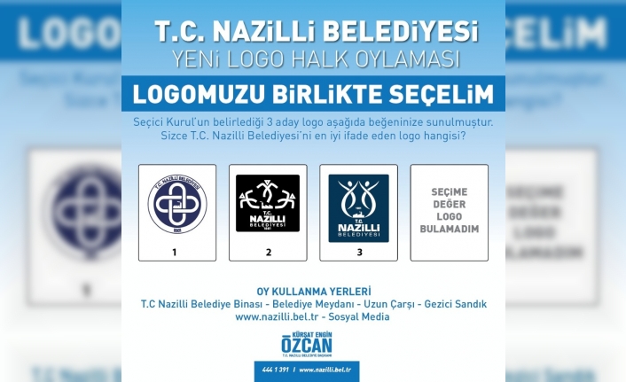 Nazilli Belediyesi logo yarışması için halk oylaması başlıyor Aydın