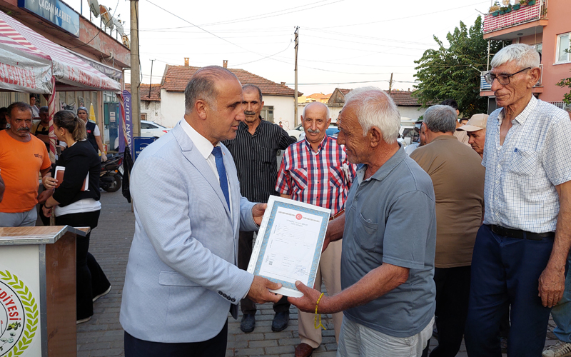 İncirliova da yaklaşık 50 yıllık tapu sorunu çözüldü Aydın Haberleri