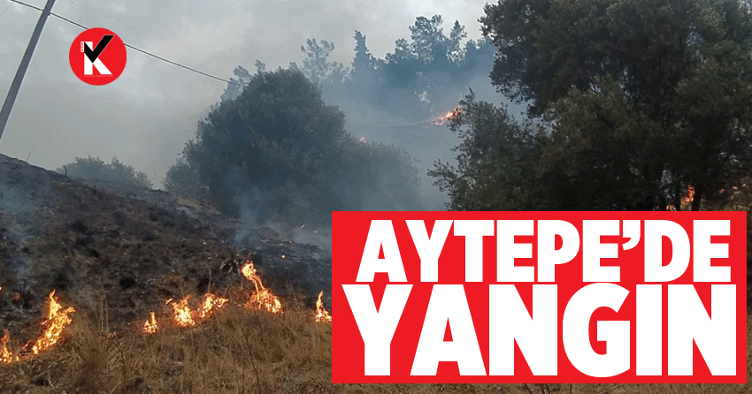Aytepe’de yangın
