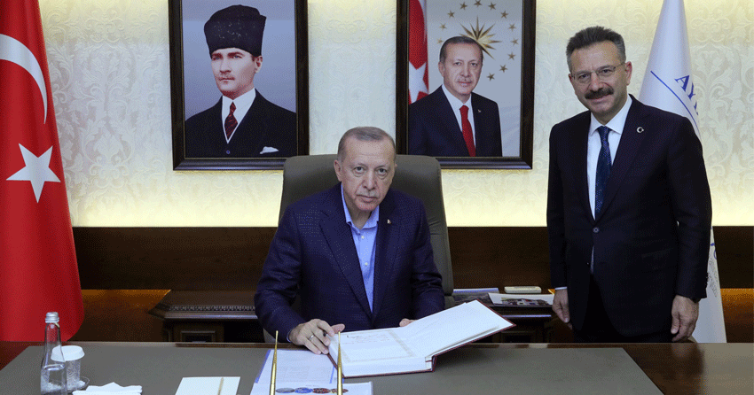 Cumhurbaşkanı Erdoğan, Aydın Valiliğini ziyaret etti