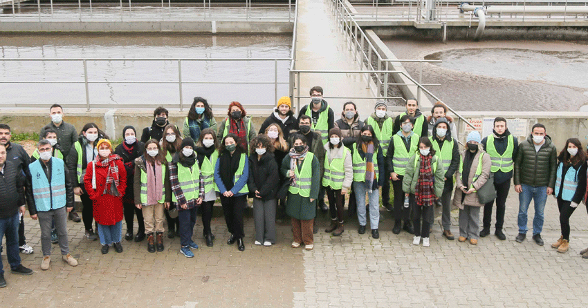 İstanbul Teknik Üniversitesi öğrencileri İleri Biyolojik Arıtma Tesisine teknik gezi düzenledi