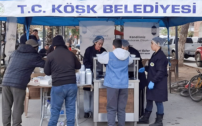 Başkan Güler'den kandilde sıcak ikram