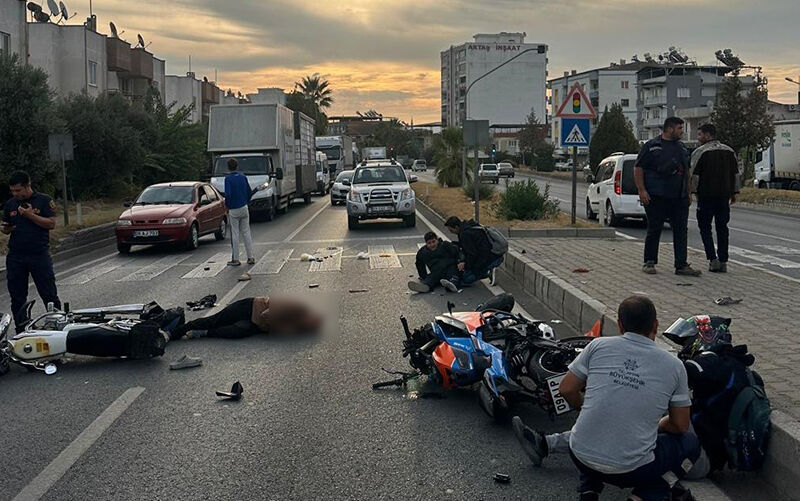 Aydın’da  motosikletler çarpıştı: 3 yaralı