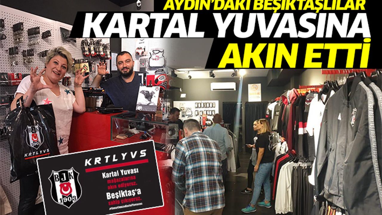 Aydın'daki Beşiktaşlılar Kartal Yuvası'na akın etti