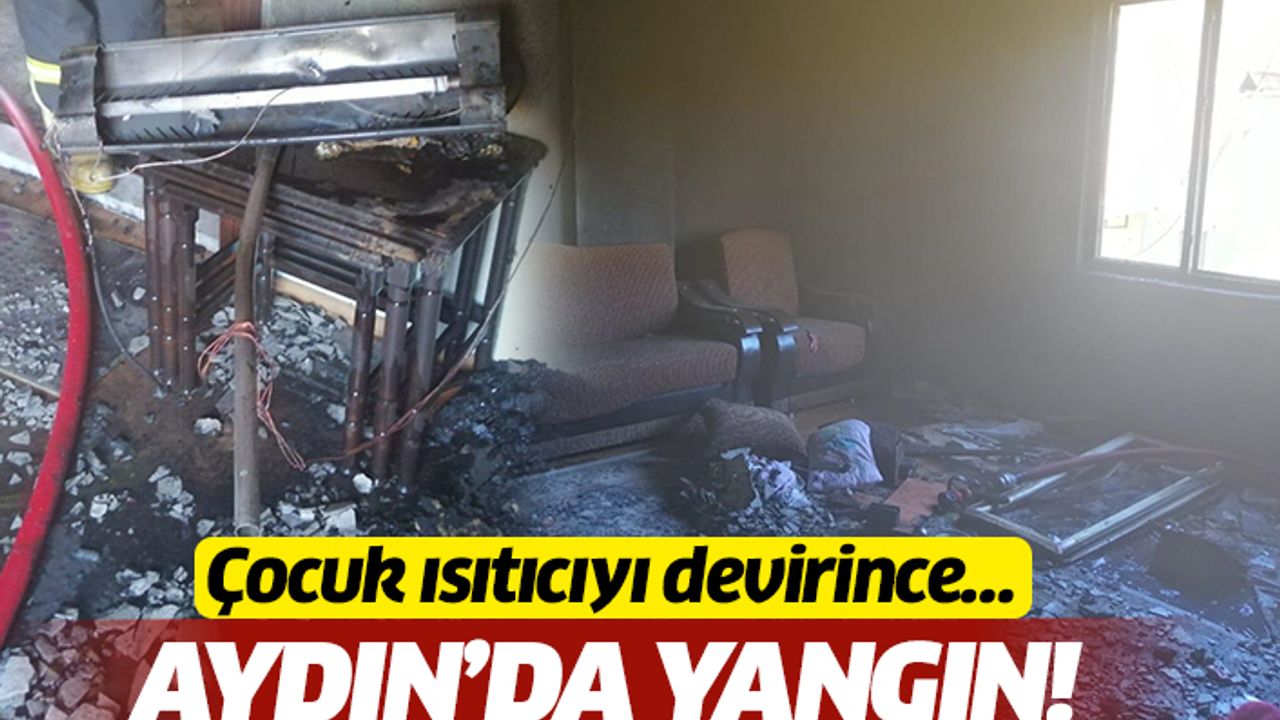 Aydın'da ev yangını