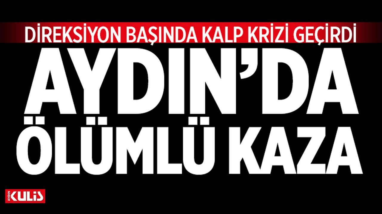 Aydın'da feci kaza: 1 ölü 2 yaralı