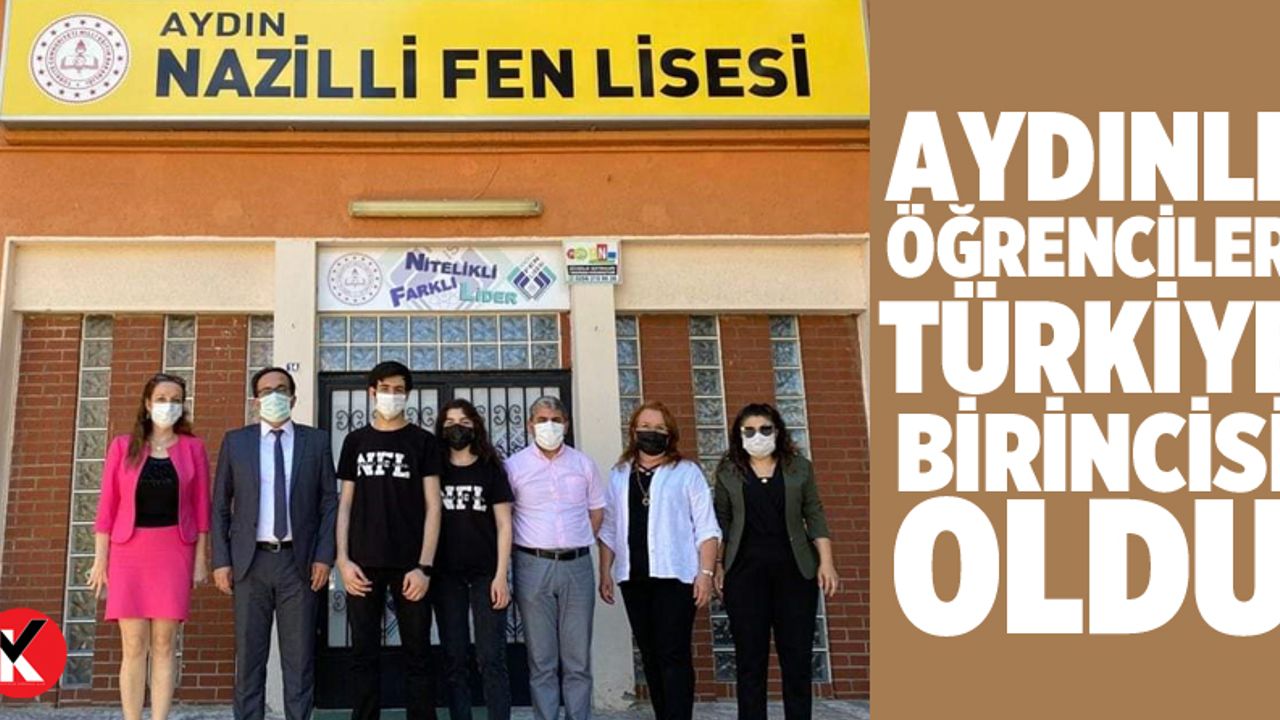 Aydınlı öğrenciler Türkiye birincisi oldu