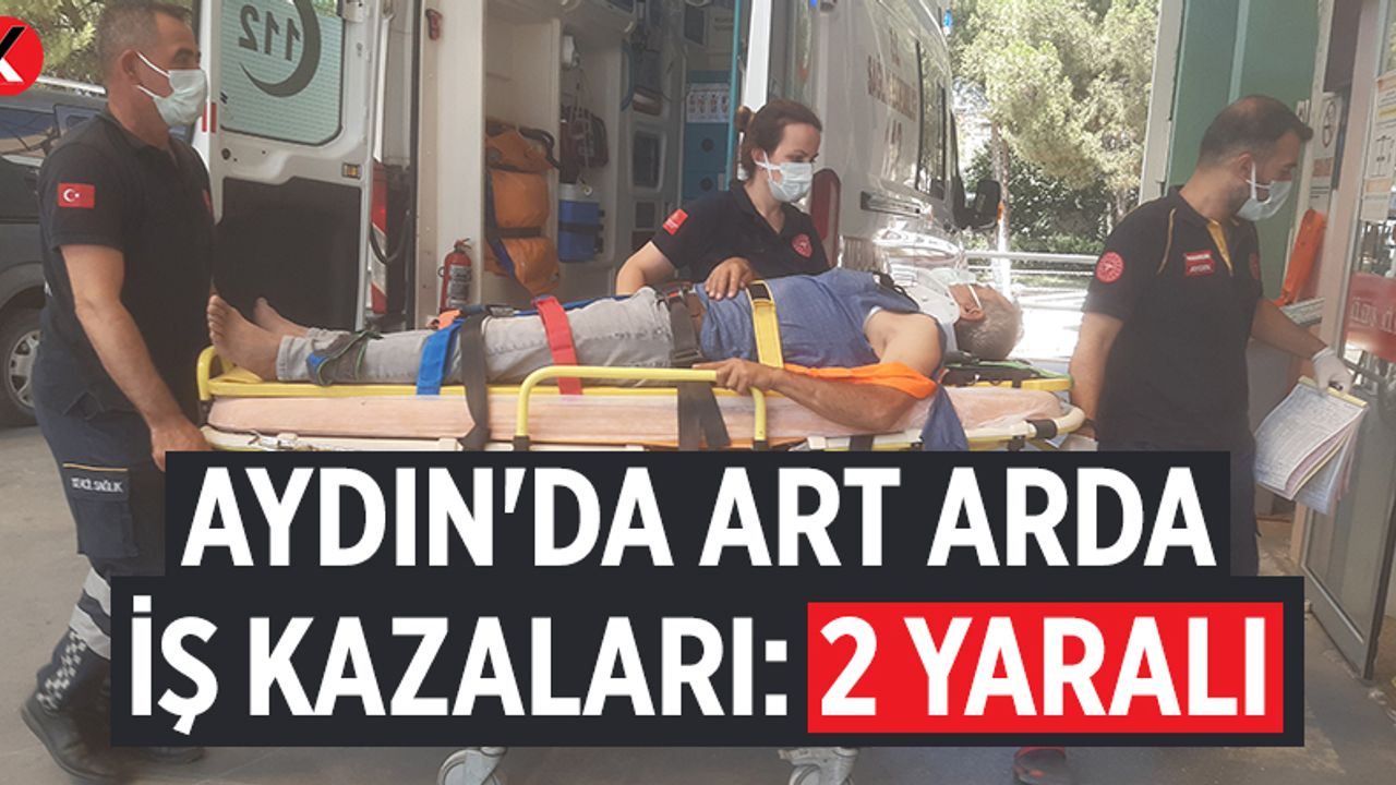 Aydın'da art arda iş kazaları: 2 yaralı