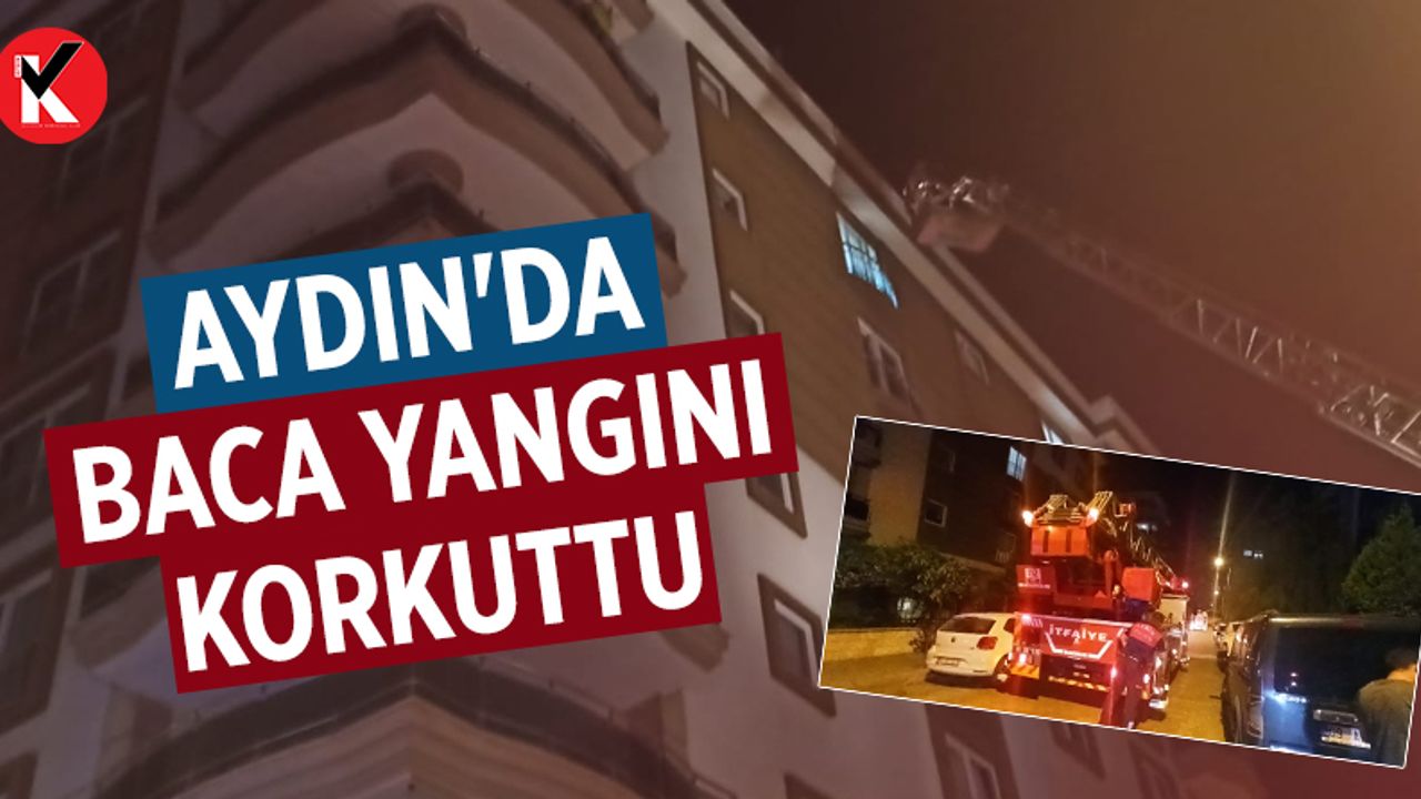 Aydın'da baca yangını korkuttu