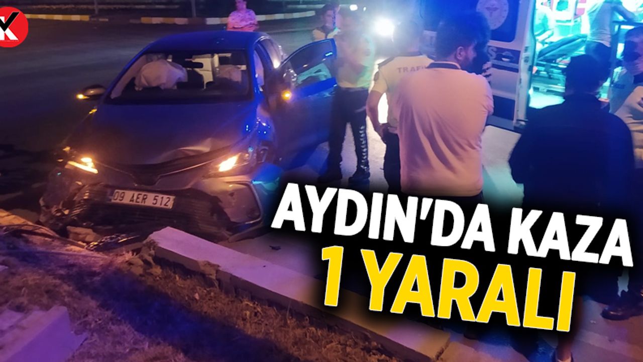 Aydın'da kaza: 1 yaralı
