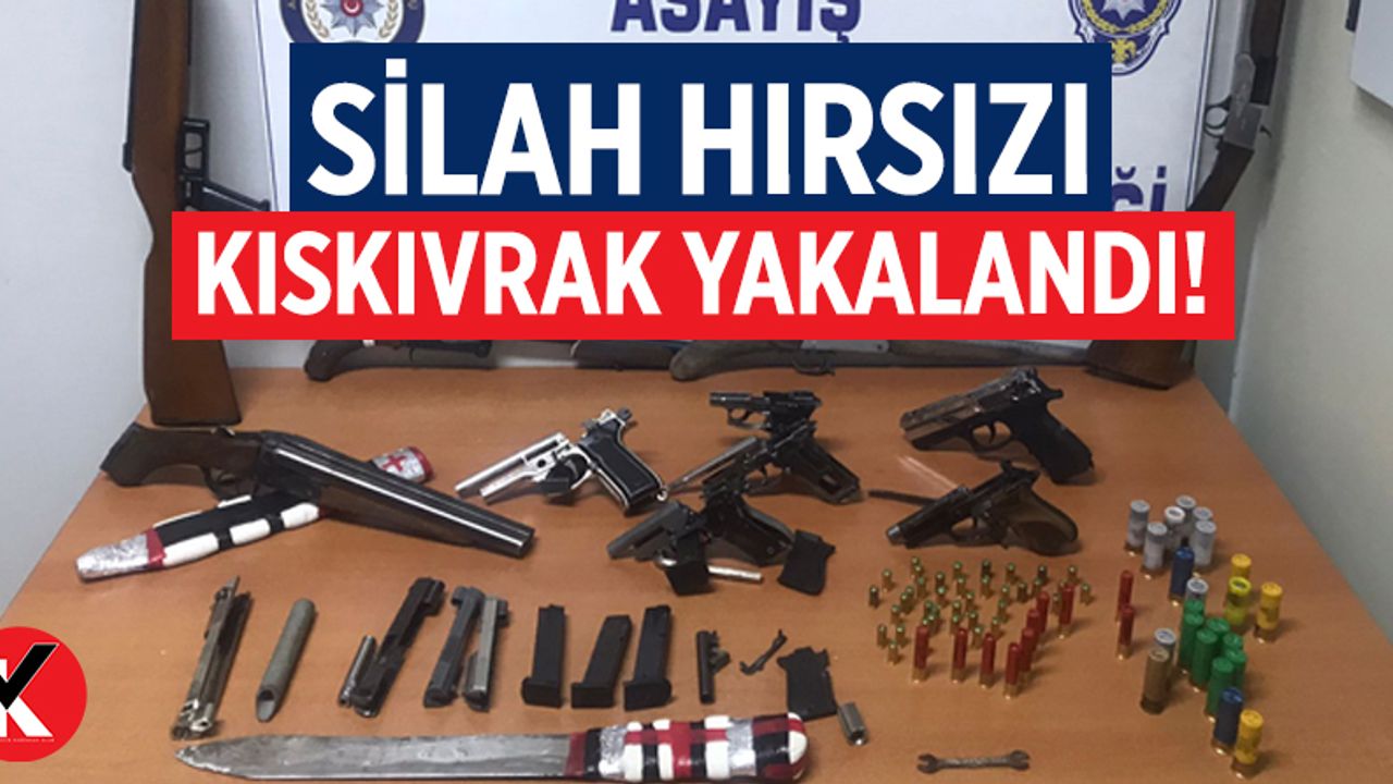 Aydın'da silah hırsızı kıskıvrak yakalandı!