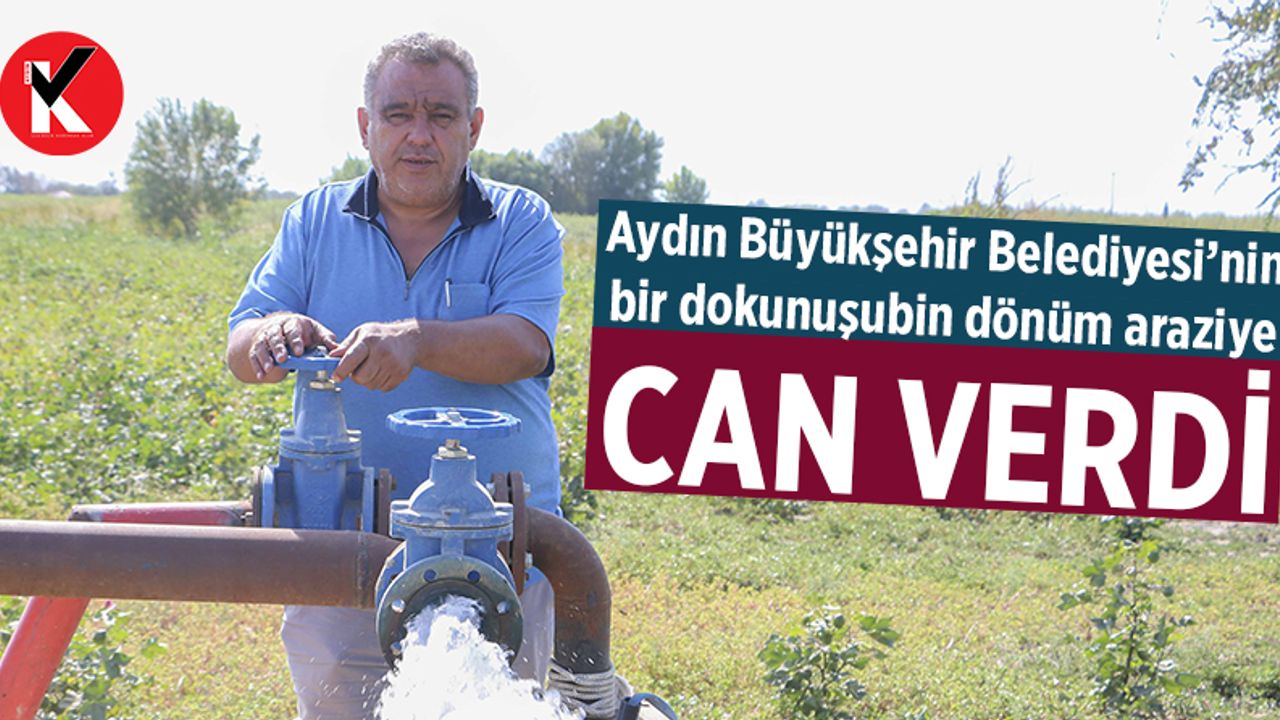 Aydın Büyükşehir Belediyesi’nin bir dokunuşu bin dönüm araziye can verdi