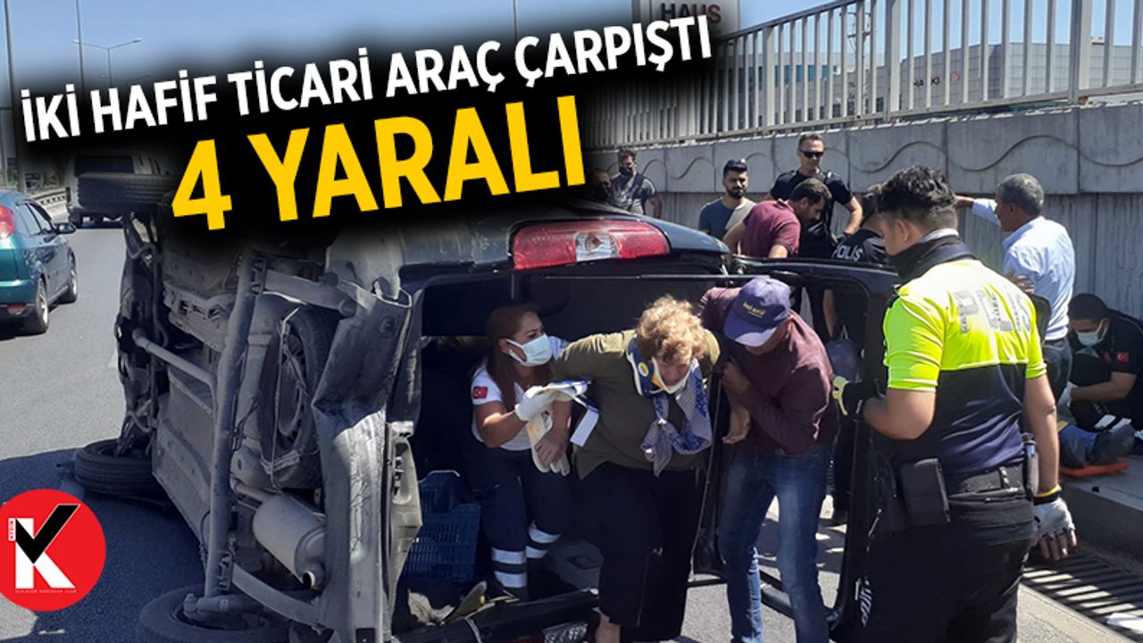 Aydın'da iki hafif ticari araç çarpıştı: 4 yaralı