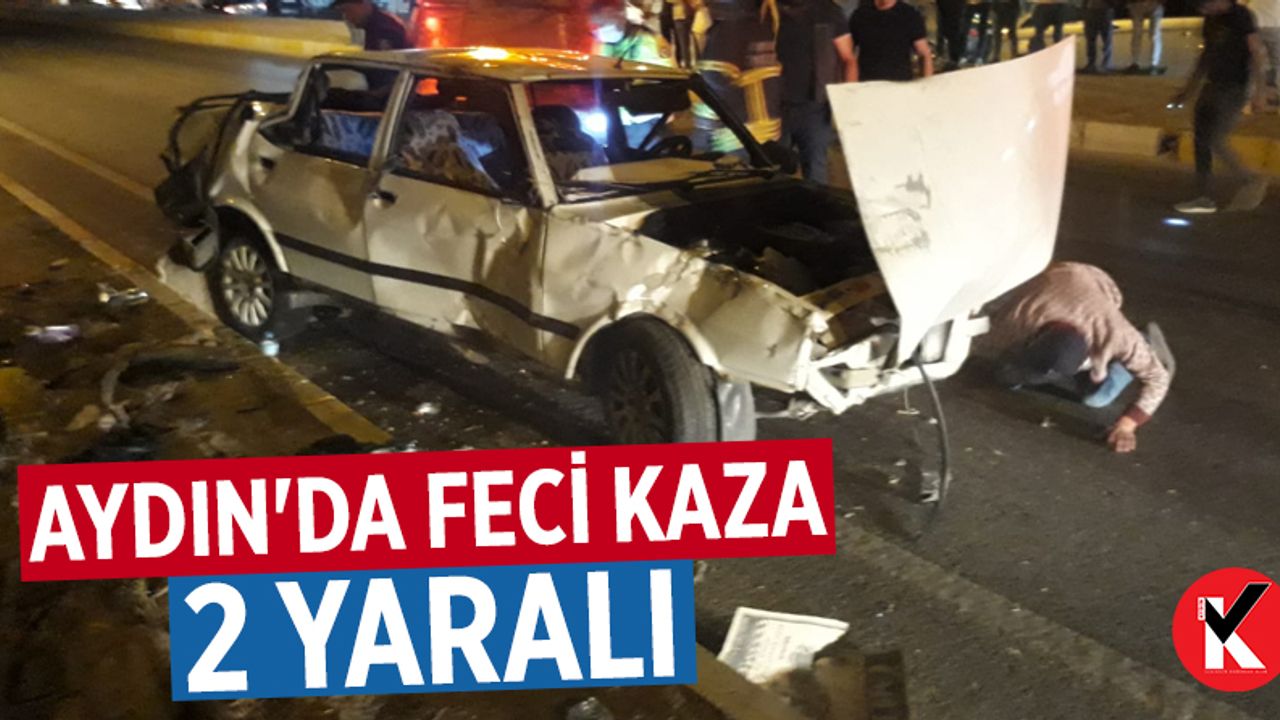 Aydın'da feci kaza: 2 yaralı