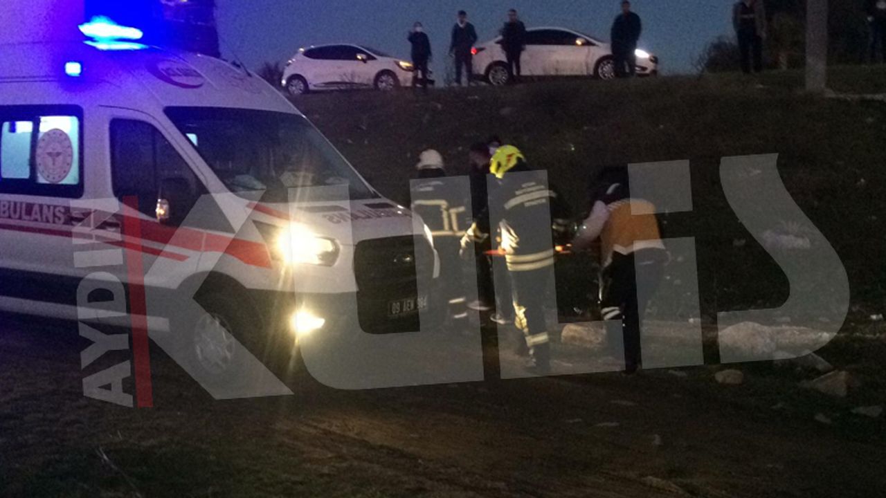Aydın'da kamyon kazası: Karşı şeride geçip otomobile çarptı, sonra tarlaya uçtu