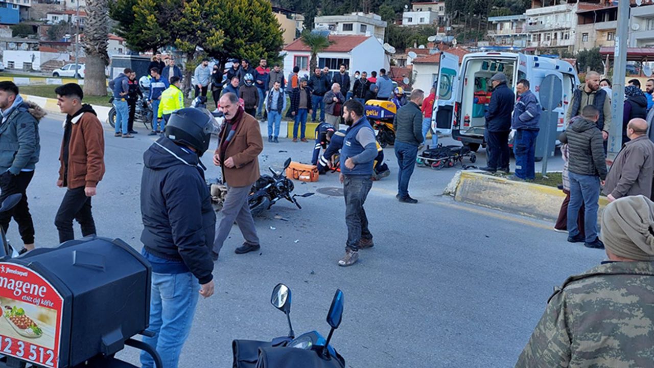 Aydın’da otomobille motosiklet çarpıştı: 1'i ağır 2 yaralı