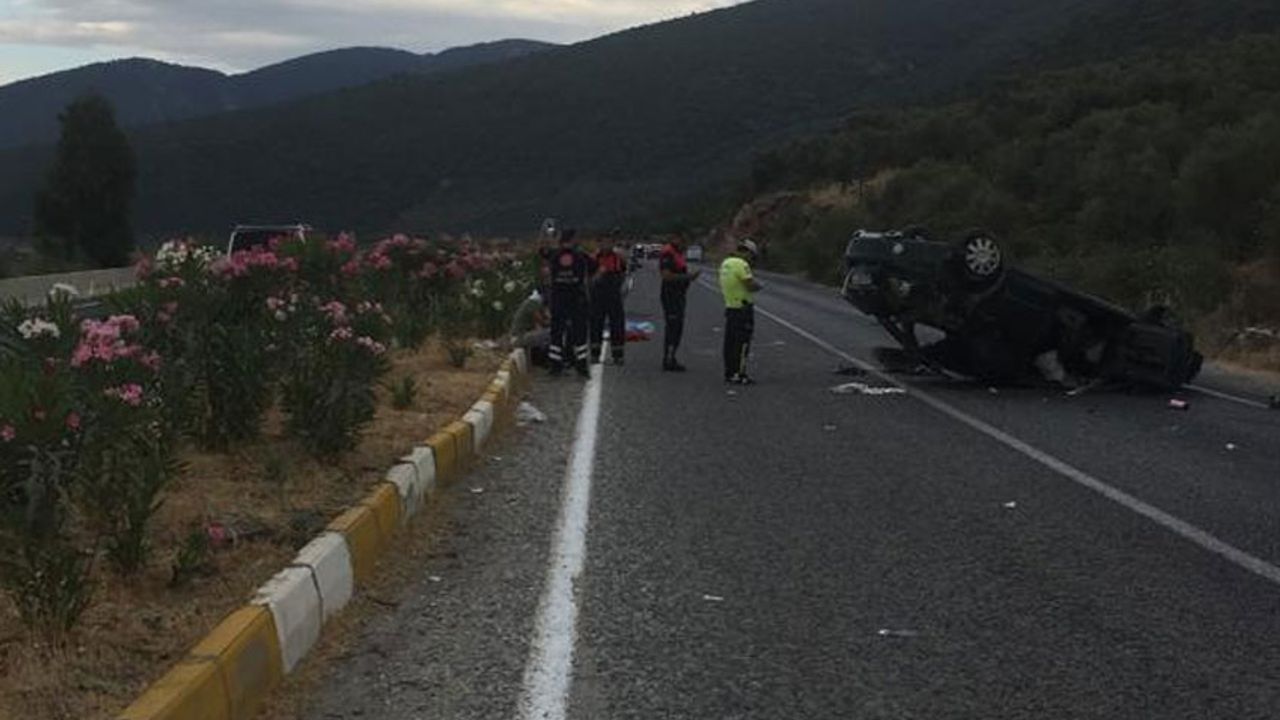 Milas-Söke yolunda feci kaza: 1 ölü, 3’ü çocuk 4 yaralı
