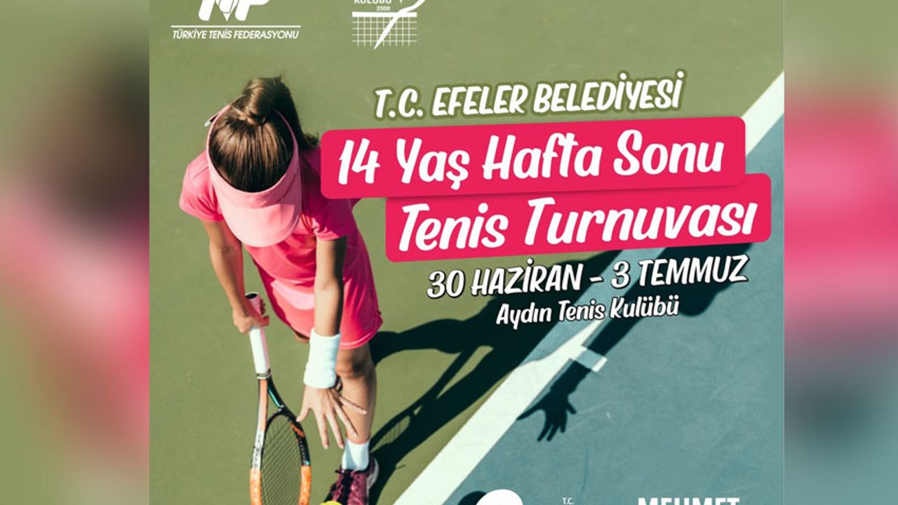 Efeler’de Tenis Turnuvası heyecanı