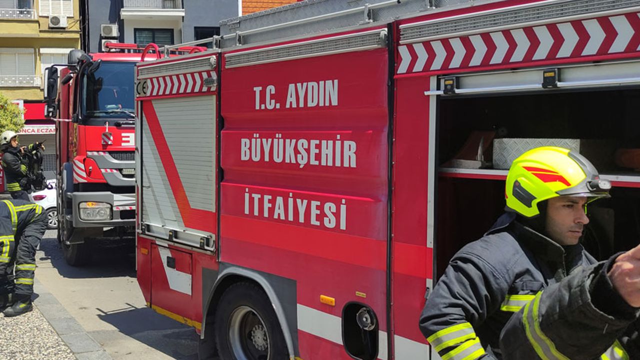 Aydın'da otoparkta yangın çıktı