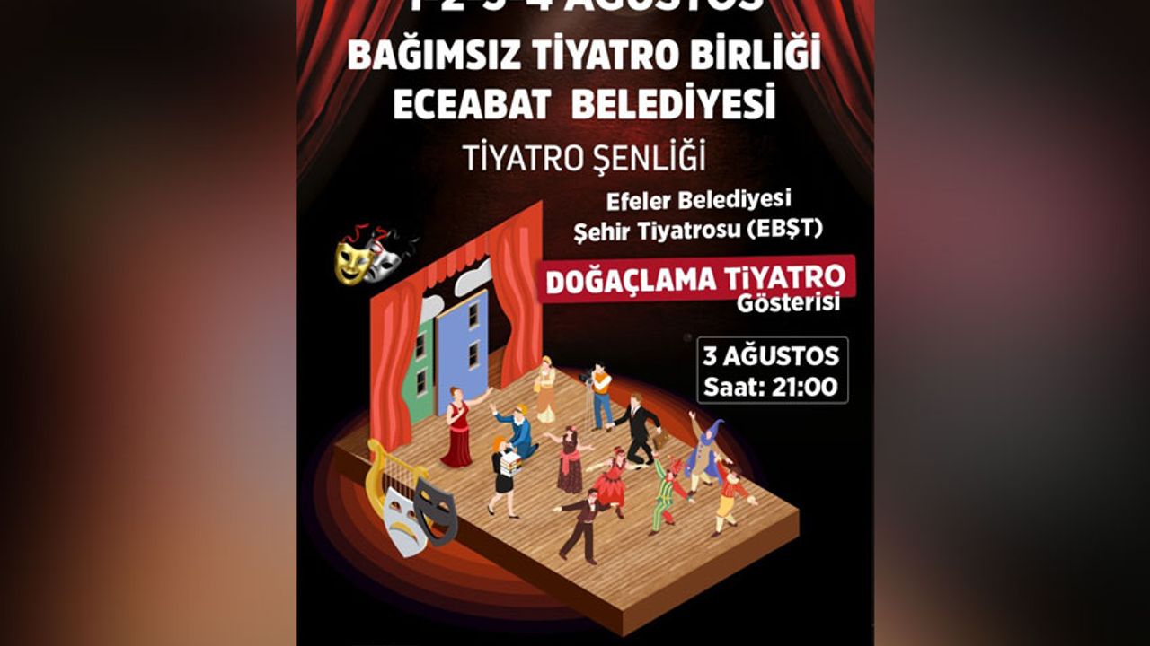 Efeler Belediyesi Şehir Tiyatrosu Eceabat Tiyatro Şenliği’ne katılıyor