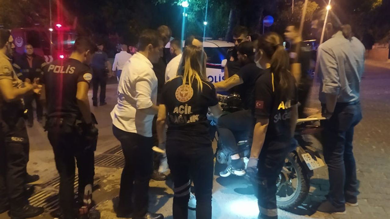 Aydın'da bir kişinin ayağı motosikletin vites koluna saplandı