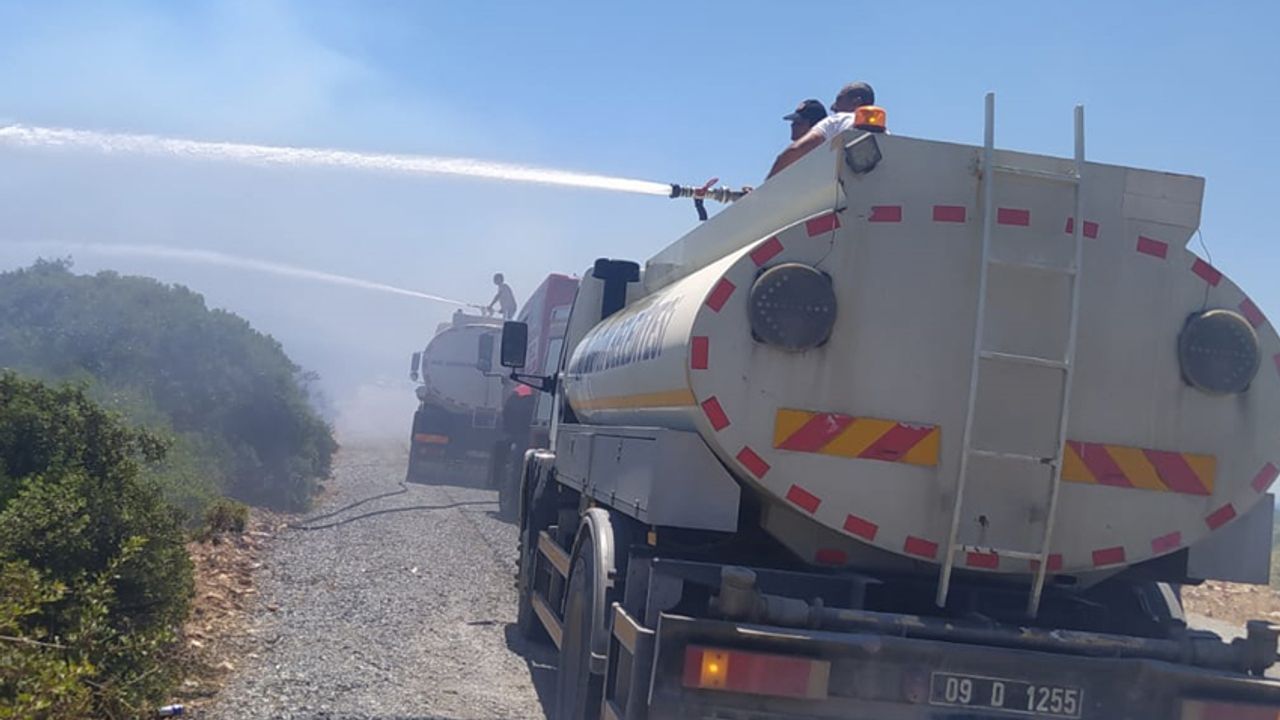 Didim'de yangın faciasının önüne belediye ekipleri geçti