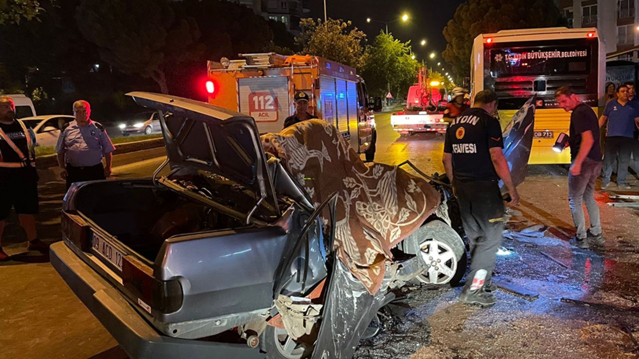 Aydın'da korkunç kaza: 1 ölü, 3 ağır yaralı