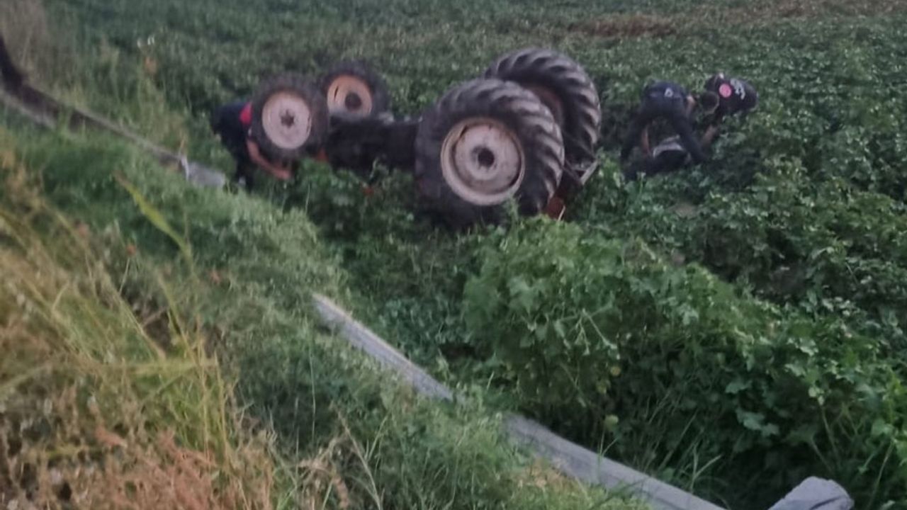 Aydın’da traktör tarlaya devrildi: 1 ölü