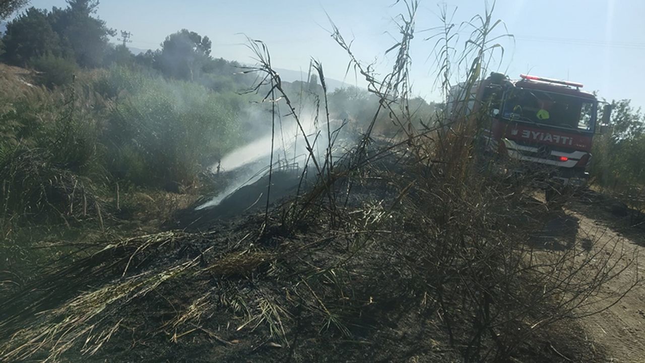 Büyükşehir Belediyesi İtfaiyesi'nden arazi yangınına müdahale