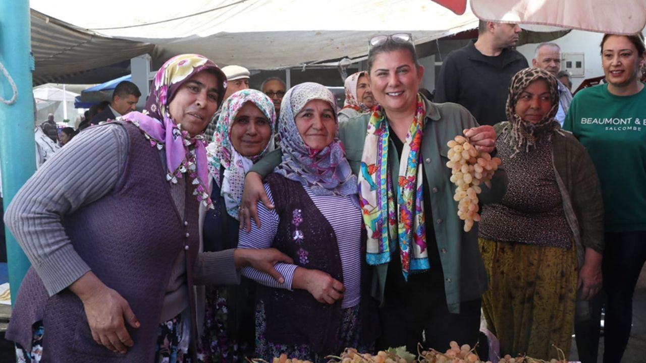 Başkan Çerçioğlu'ndan Koçarlı Pazarı'na ziyaret