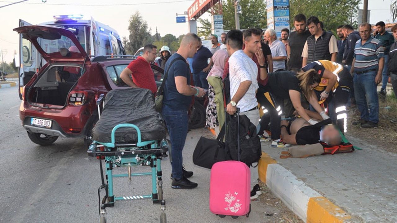 Aydın'da tırla çarpışan otomobilin sürücüsü yaralandı