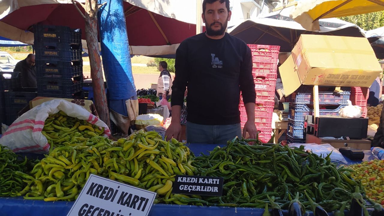 Aydın'da semt pazarlarında kredi kartı dönemi