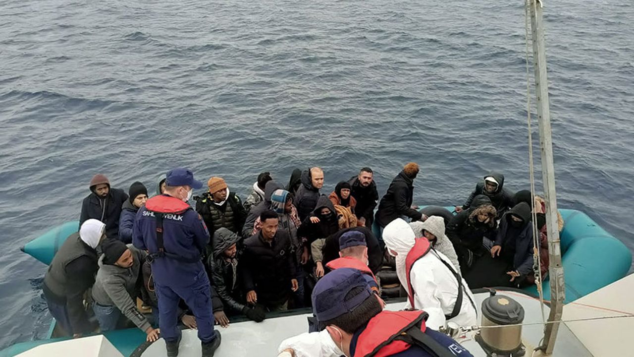 Aydın’da 38 düzensiz göçmen kurtarıldı