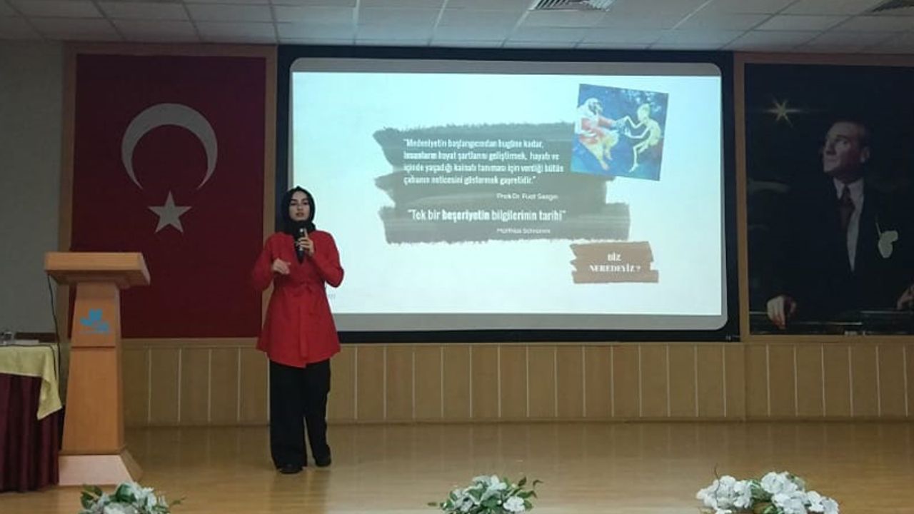 Fuat Sezgin, Aydın'daki Lise Öğrencilerine anlatıldı