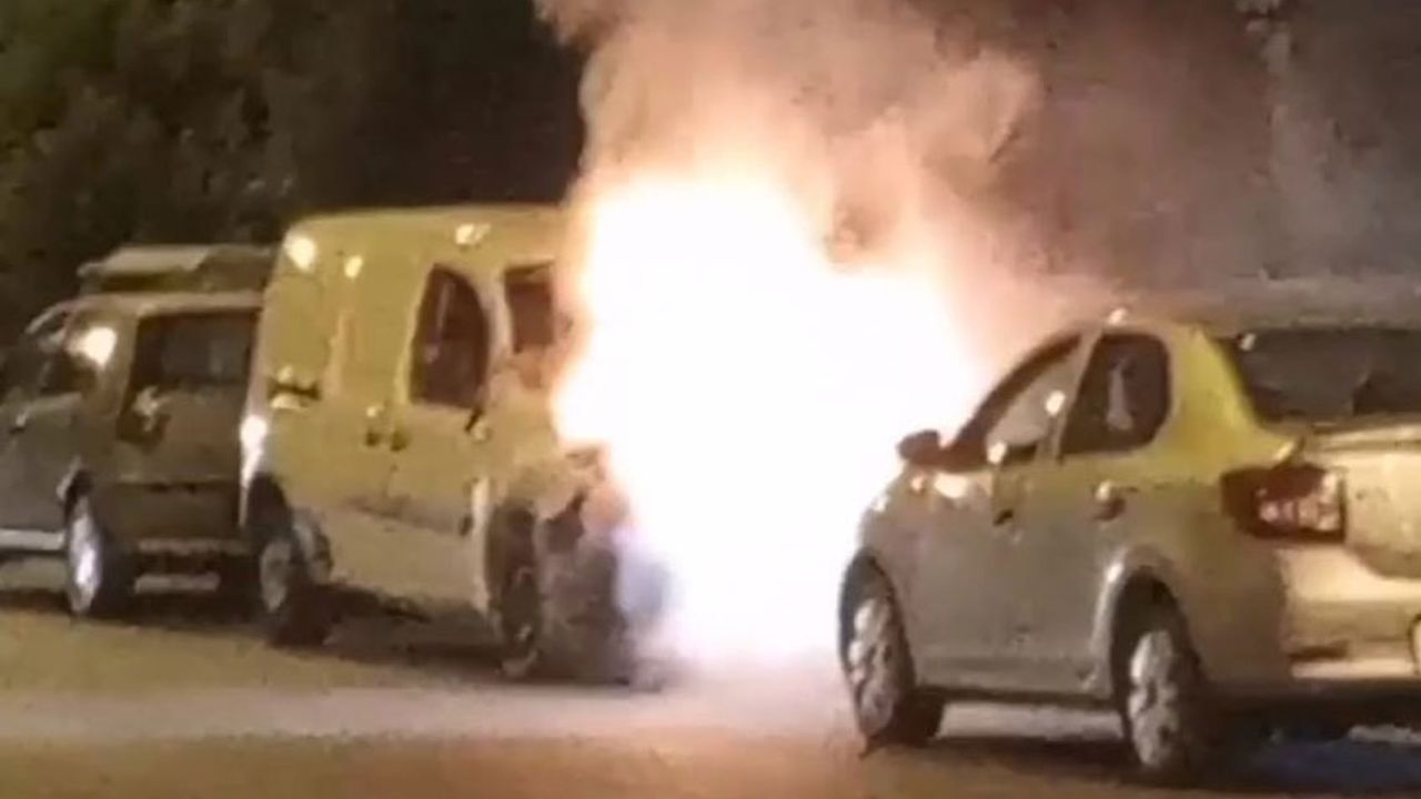 Aydın’da araç yangını panik yarattı