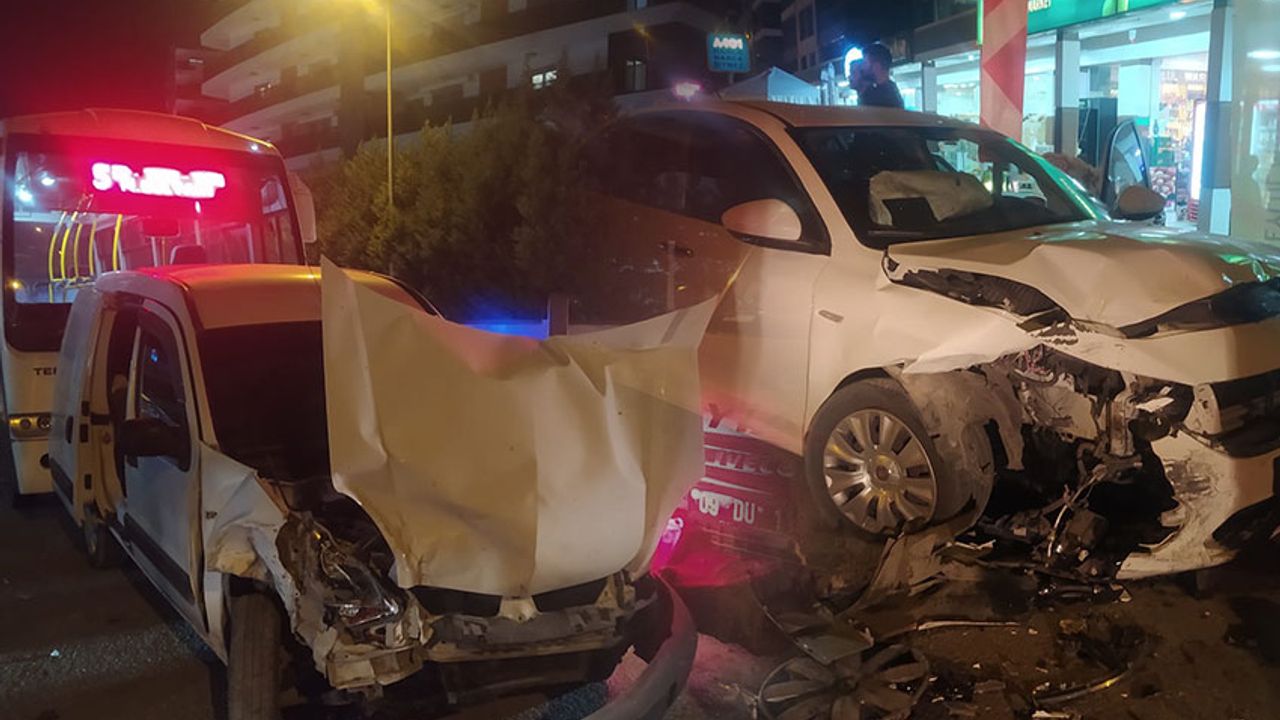 Aydın'da zincirleme trafik kazası: 6 yaralı