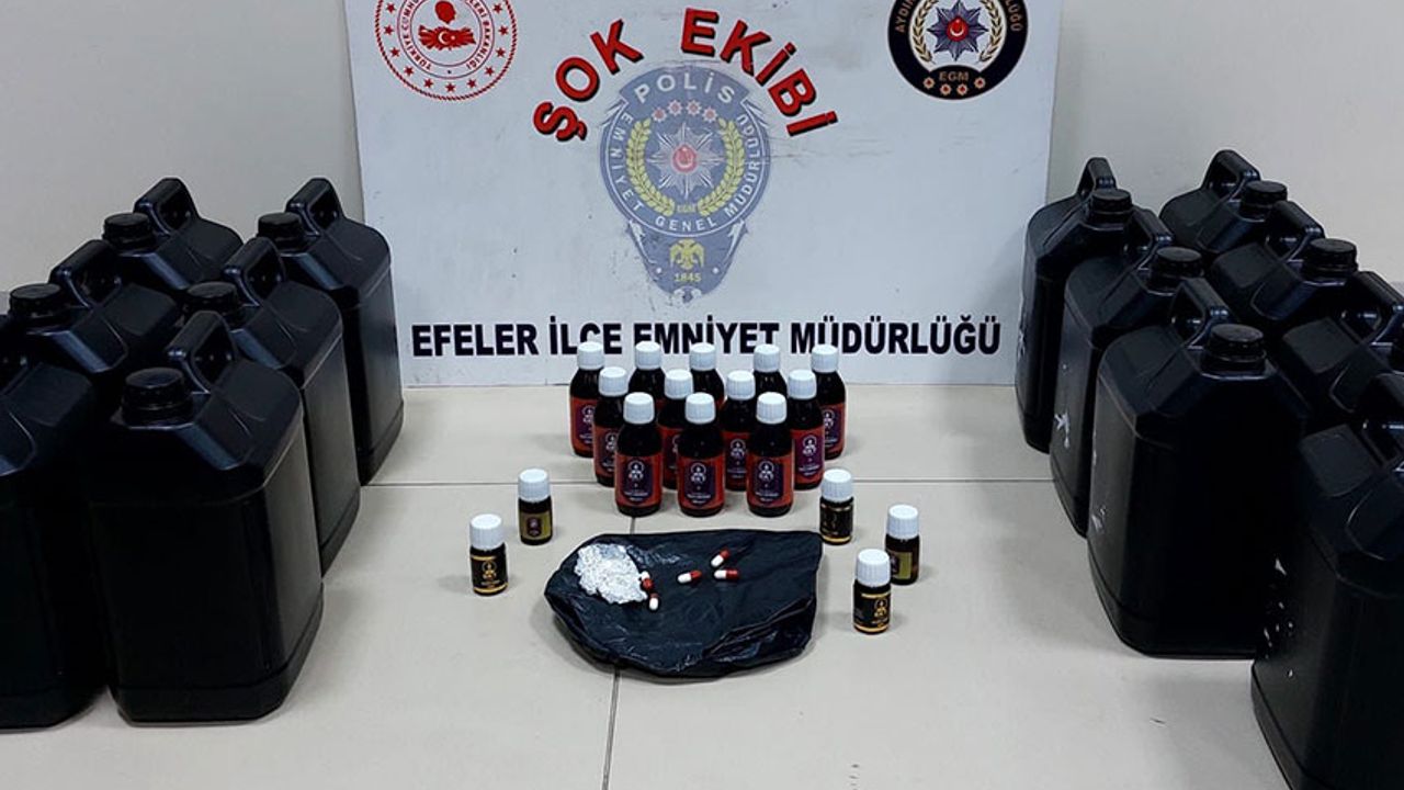 Aydın'da 65 litre etil alkol ele geçirildi: 3 gözaltı