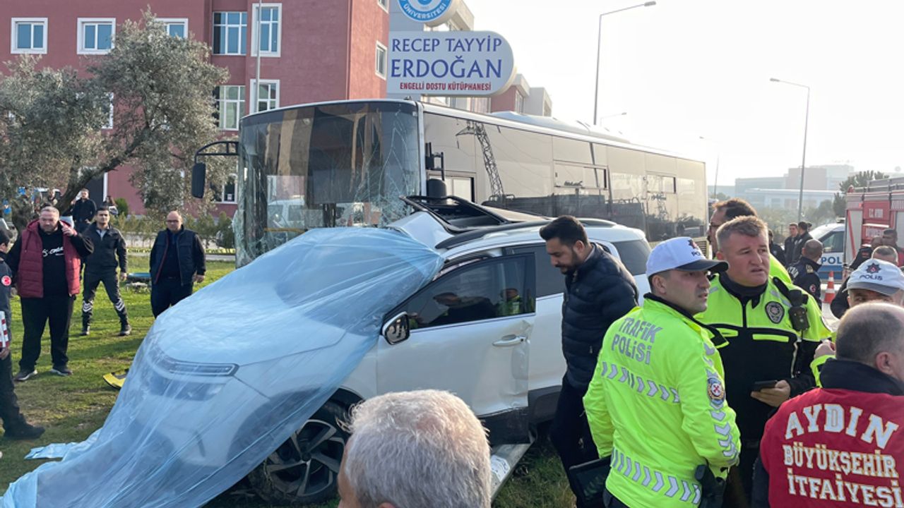 Otomobil ile otobüsün çarpıştığı kazada 1 kişi öldü
