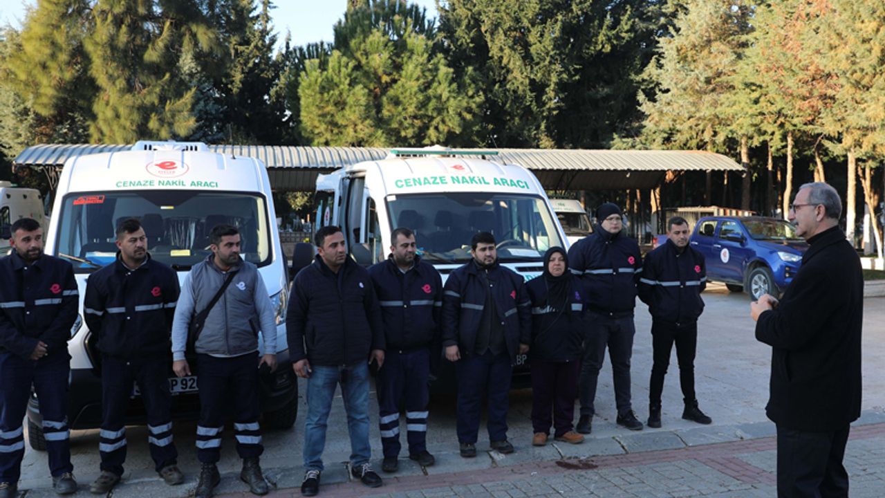 Efeler Belediyesi deprem bölgesine cenaze araçları gönderdi