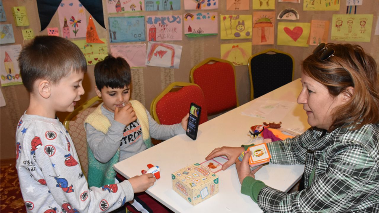 Germencik'teki depremzede çocuklara psikososyal destek