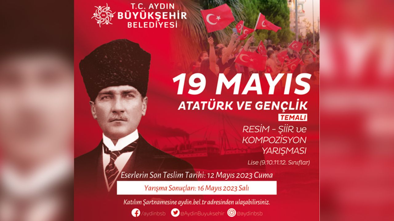 Büyükşehir Belediyesi’nden 19 Mayıs ‘Atatürk ve Gençlik’ temalı yarışma