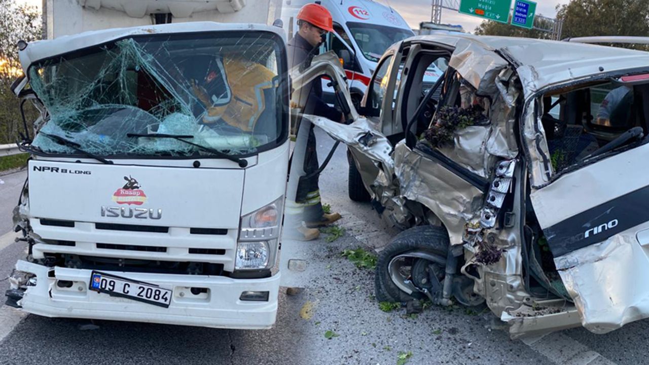 Aydın’da meydana gelen kazada 2 kişi yaralandı