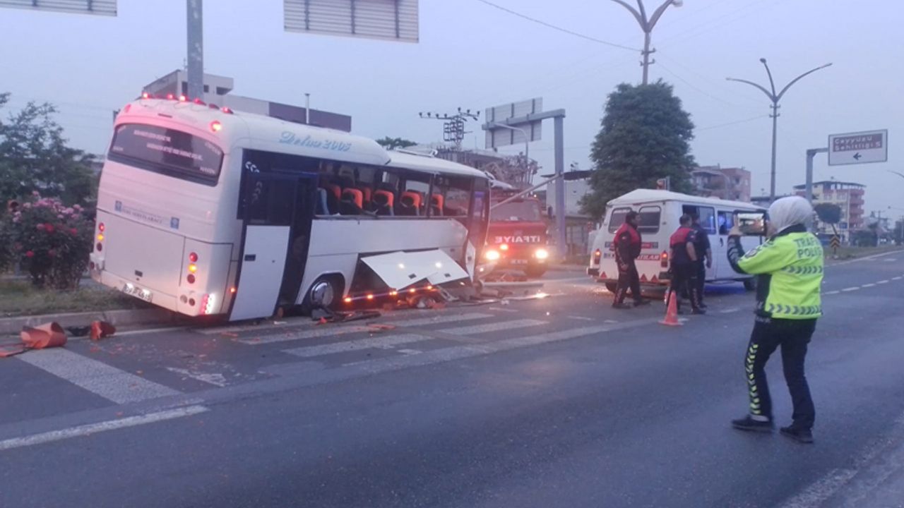 Aydın’da minibüs ile otobüsün çarpıştığı kazada 3 kişi yaralandı
