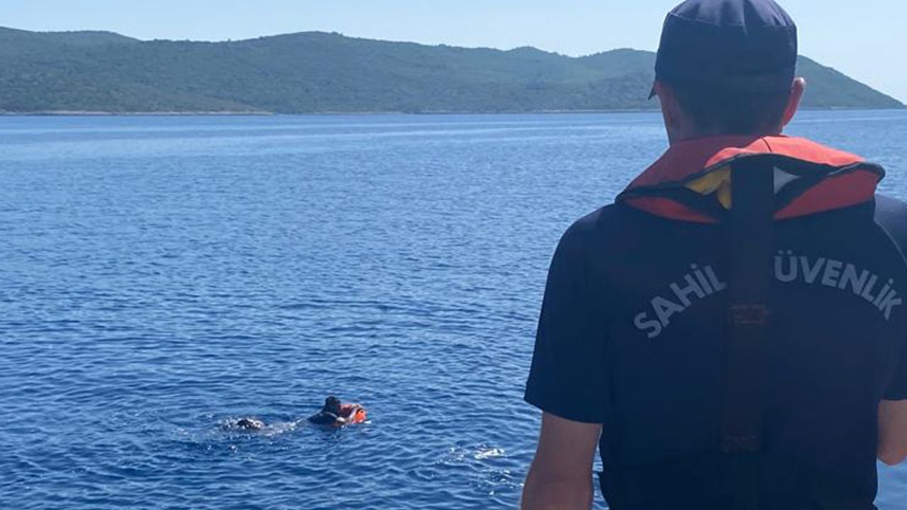 Aydın'da yüzerek Yunanistan'a gitmeye çalışan düzensiz göçmen yakalandı