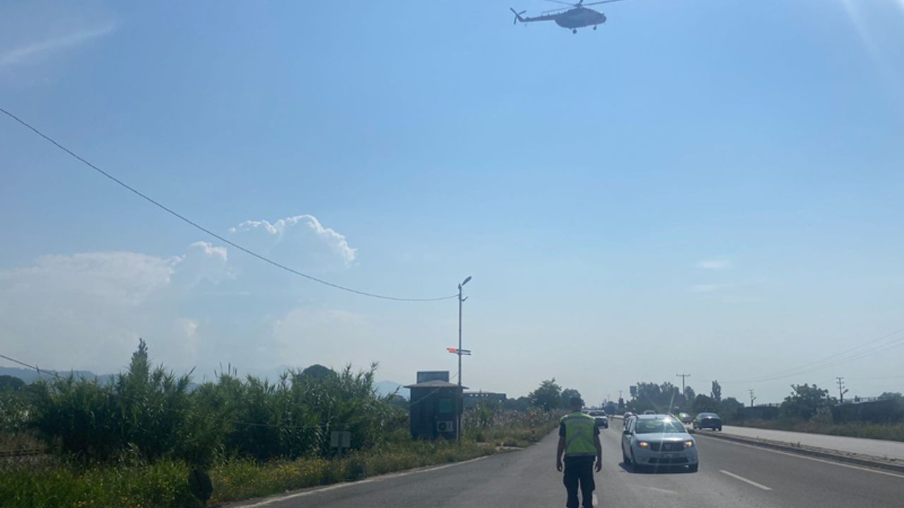 Aydın'da helikopter destekli trafik denetimi yapıldı