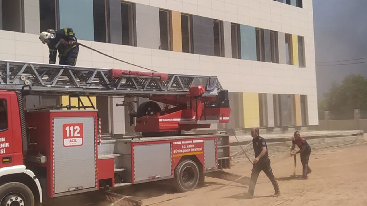 Aydın Şehir Hastanesi’ndeki yangın söndürüldü