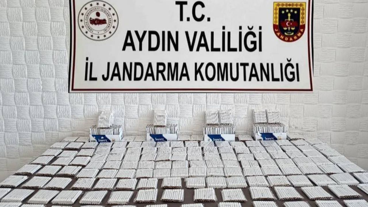 Aydın'da 212 paket  kaçak sigara ele geçirildi