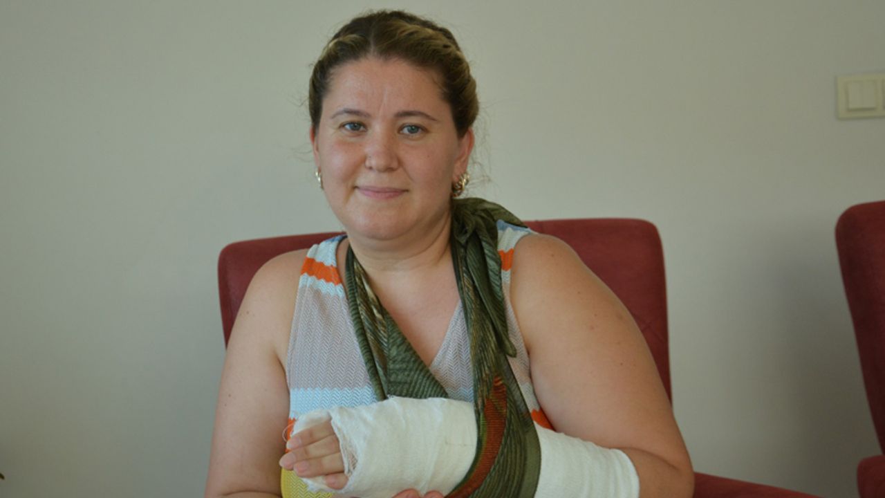 Aydınlı kadının sokak köpeklerinden kaçarken kolu kırıldı