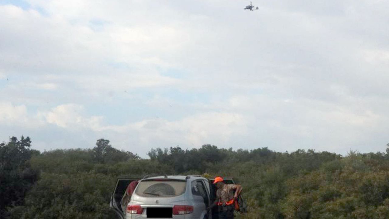 Aydın'da helikopter destekli "kaçak avcılık" denetimi yapıldı