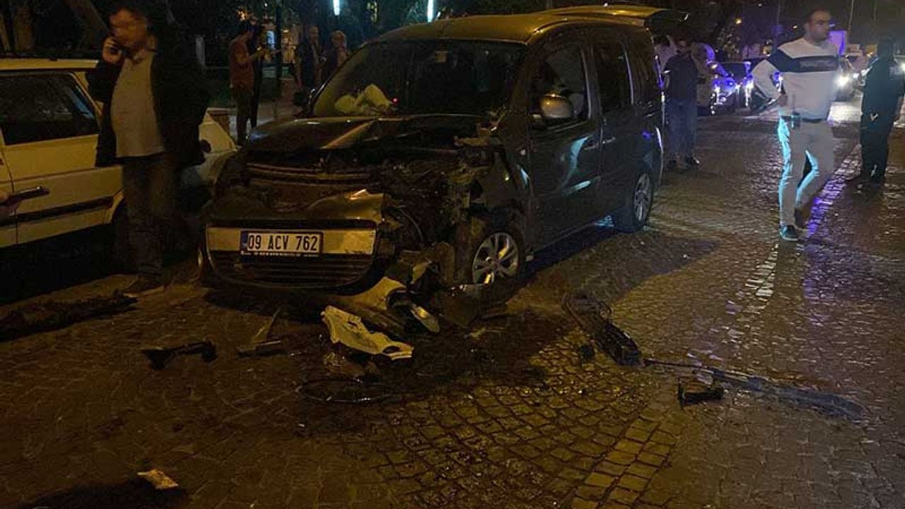 Aydın'da trafik kazasında 1'i polis 3 kişi yaralandı